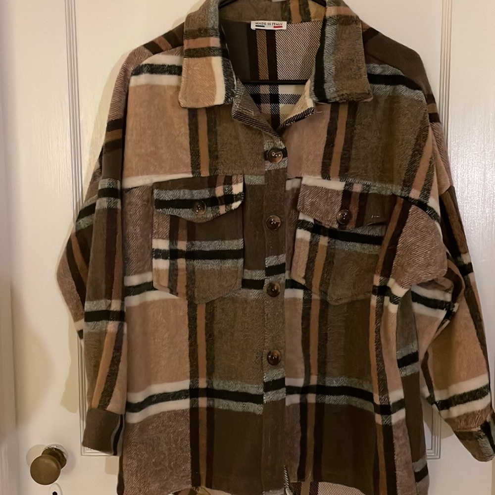 Gorgeous neutral color shacket